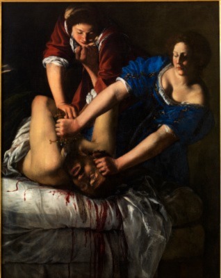Artemisia Gentileschi’s Judith Slaying Holofernes, 1612.
